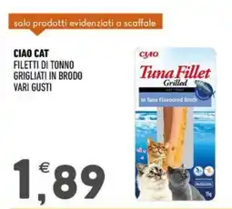 Ayoka Ciao cat filetti di tonno grigliati in brodo offerta