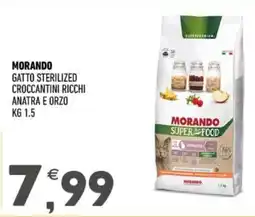 Ayoka Morando gatto sterilized croccantini ricchi anatra e orzo offerta