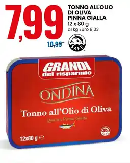 Eurospin Ordina Tonno all'olio di oliva pinna gialla offerta