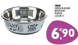 Ayoka Trixie ciotola in acciaio rivestita in plastica L 0.8 cm 17 offerta