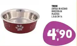 Ayoka Trixie ciotola in acciaio rivestita in plastica L 0.45 cm 14 offerta