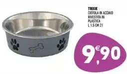 Ayoka Trixie ciotola in acciaio rivestita in plastica L 1.5 cm 21 offerta