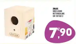 Ayoka Zolux nido legno rettangolare cm 10x10x12 offerta