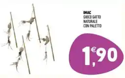 Ayoka Imac gioco gatto naturale con paletto offerta