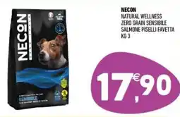 Ayoka Necon natural wellness zero grain sensibile salmone piselli favetta offerta