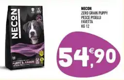 Ayoka Necon zero grain puppy pesce piselli favetta offerta