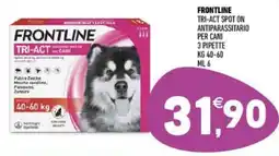 Ayoka Frontline tri-act spot on antiparassitario per cani 3 pipette offerta