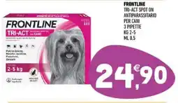 Ayoka Frontline tri-act spot on antiparassitario per cani 3 pipette offerta