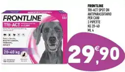 Ayoka Frontline tri-act cani tri-act spot on antiparassitario per cani 3 pipette offerta