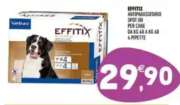 Ayoka Effitix antiparassitario spot on per cane 4 pipette offerta