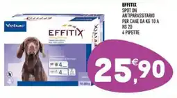 Ayoka Effitix spot on antiparassitario per cane 4 pipette offerta