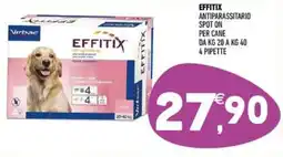 Ayoka Effitix antiparassitario spot on per per cane 4 pipette offerta