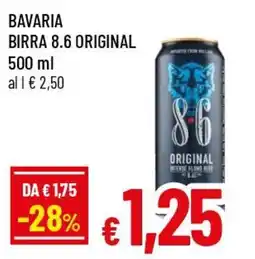 Famila Superstore Bavaria birra 8.6 original offerta
