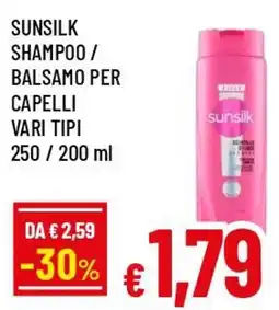Famila Superstore Sunsilk shampoo / balsamo per capelli offerta