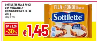 Famila Sottilette fila e fondi con mozzarella offerta