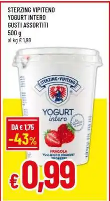 Famila STERZING VIPITENO YOGURT INTERO GUSTI ASSORTITI offerta