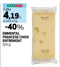 Coop EMMENTAL FRANCESE CHOIX ENTREMONT offerta