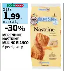 Coop MERENDINE NASTRINE MULINO BIANCO offerta
