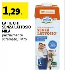 Coop LATTE UHT SENZA LATTOSIO MILA offerta