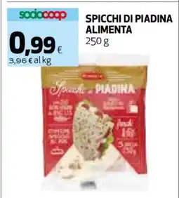Coop SPICCHI DI PIADINA ALIMENTA offerta