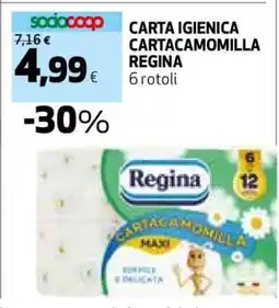 Coop Carta Igienica Cartacamomilla Regina offerta