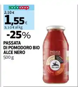 Coop PASSATA DI POMODORO BIO ALCE NERO offerta
