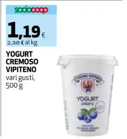 Coop YOGURT CREMOSO VIPITENO offerta