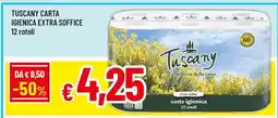 Famila TUSCANY CARTA IGIENICA EXTRA SOFFICE 12 rotoli offerta