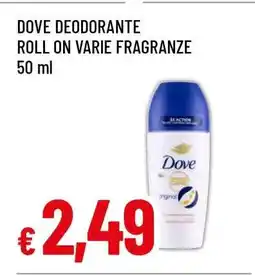 Famila DOVE DEODORANTE ROLL ON VARIE FRAGRANZE offerta