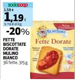 Coop Fette Biscottate Dorate MULINO BIANCO offerta
