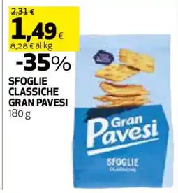 Coop SFOGLIE CLASSICHE GRAN PAVESI offerta