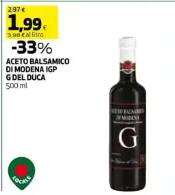 Coop ACETO BALSAMICO DI MODENA IGP G DEL DUCA offerta