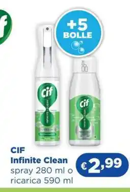 Acqua & Sapone Cif infinite clean offerta