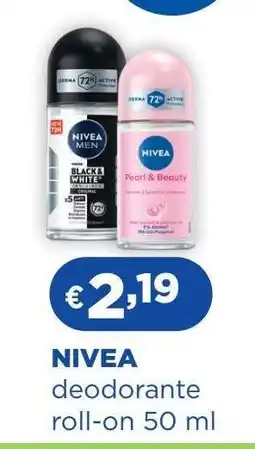 Acqua & Sapone NIVEA deodorante roll-on 50 ml offerta