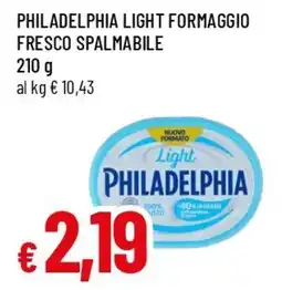 Famila Superstore Philadelphia light formaggio fresco spalmabile offerta