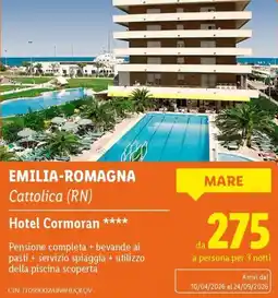 Lidl Hotel Cormoran offerta