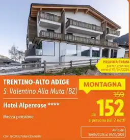 Lidl Hotel Alpenrose offerta