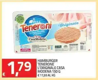 TuoDi Casa Modena Hamburger Tenerone L'Originale 150g offerta