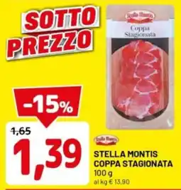 DPiù Stella montis coppa stagionata offerta