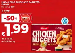 Bennet Linea pollo surgelato carletto FINDUS offerta