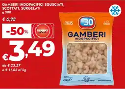 Bennet Gamberi indopacifici sgusciati, scottati, surgelati offerta