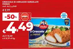 Bennet Croccole di merluzzo surgelate FINDUS offerta