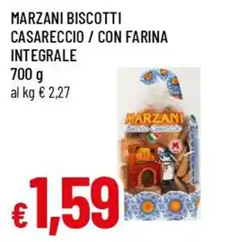 Famila Superstore Marzani biscotti casareccio/con farina integrale offerta