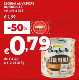 Bennet Legumi al vapore BONDUELLE offerta