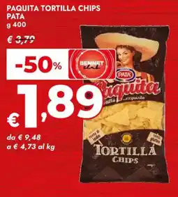 Bennet Paquita tortilla chips PATA offerta