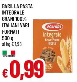 Famila Superstore Barilla pasta integrale grani 100% italiani offerta