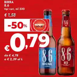 Bennet Birra 8.6 offerta
