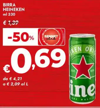 Bennet Birra HEINEKEN offerta