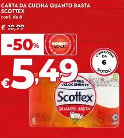 Bennet Carta da cucina quanto basta SCOTTEX offerta