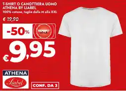 Bennet T-shirt o canottiera uomo athena by liabel offerta